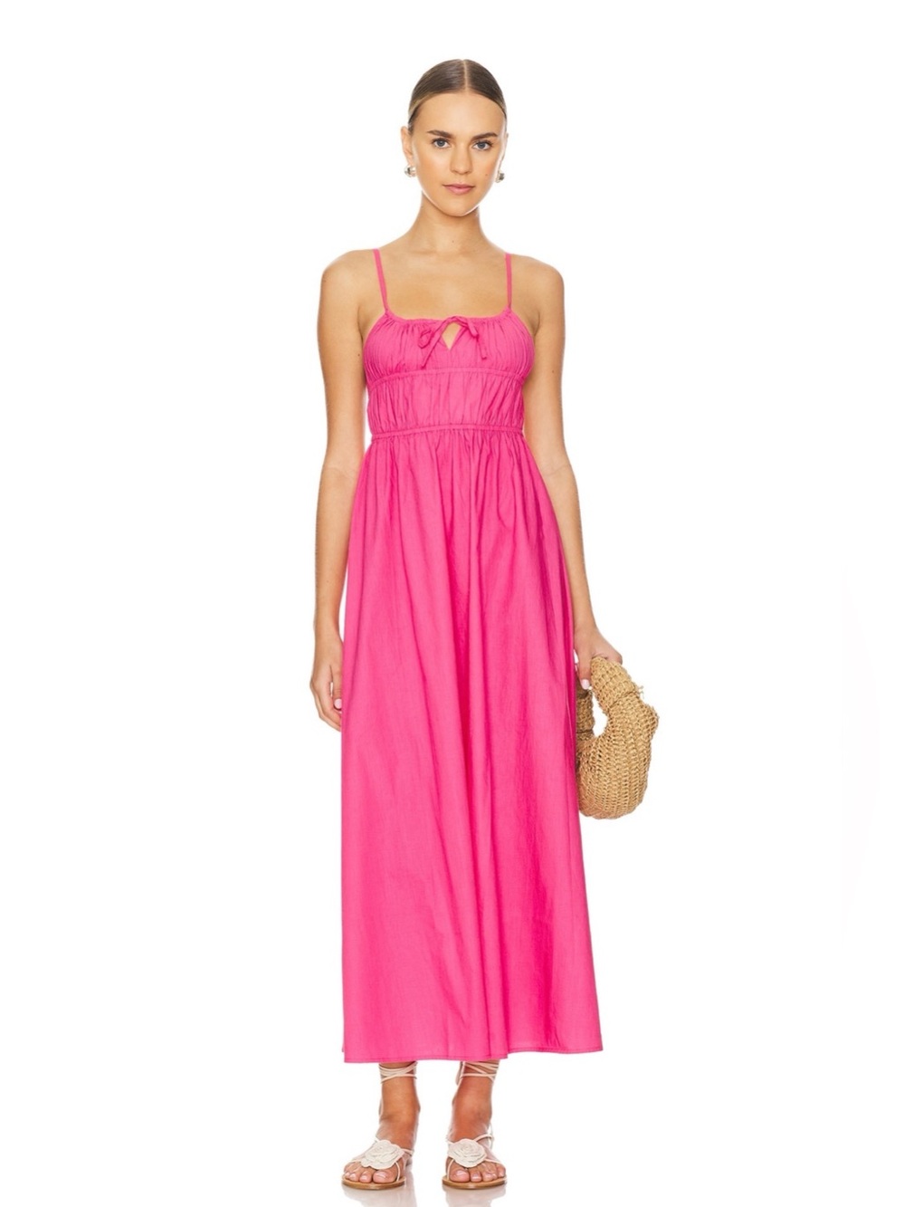 ⭐️ l*space Cordova Dress in Cosmo — Hot Pink Spaghetti-Strap Maxi Dress